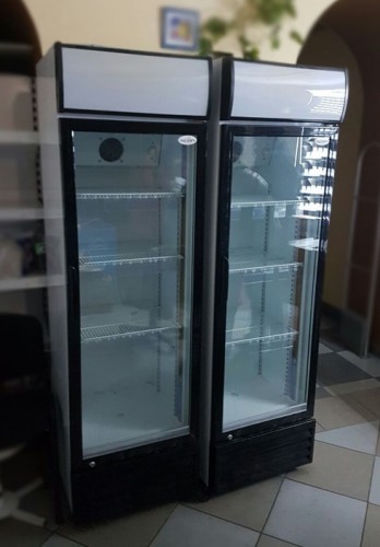 Стеклянный холодильный шкаф Scan SD 415 б/у